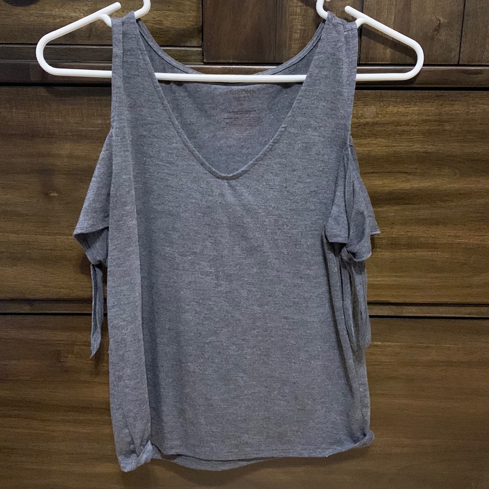 Arizona gray cold shoulder top